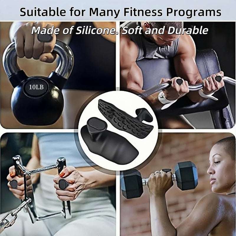Jopplim Anti-Slip Workout Grips, Ergonomic Workout Gloves, Weight Lifting Grips, for Men and Women, Silicone Gym Grips Pads, Soft, Palm Protection, Suitable for Various Fitness Training - Image 3